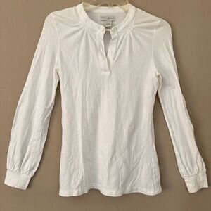 Banana Republic Cotton Blend Ivory Color Top S